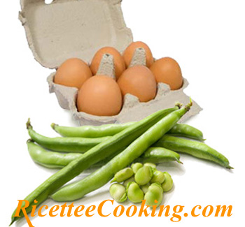 Frittata di fave al forno